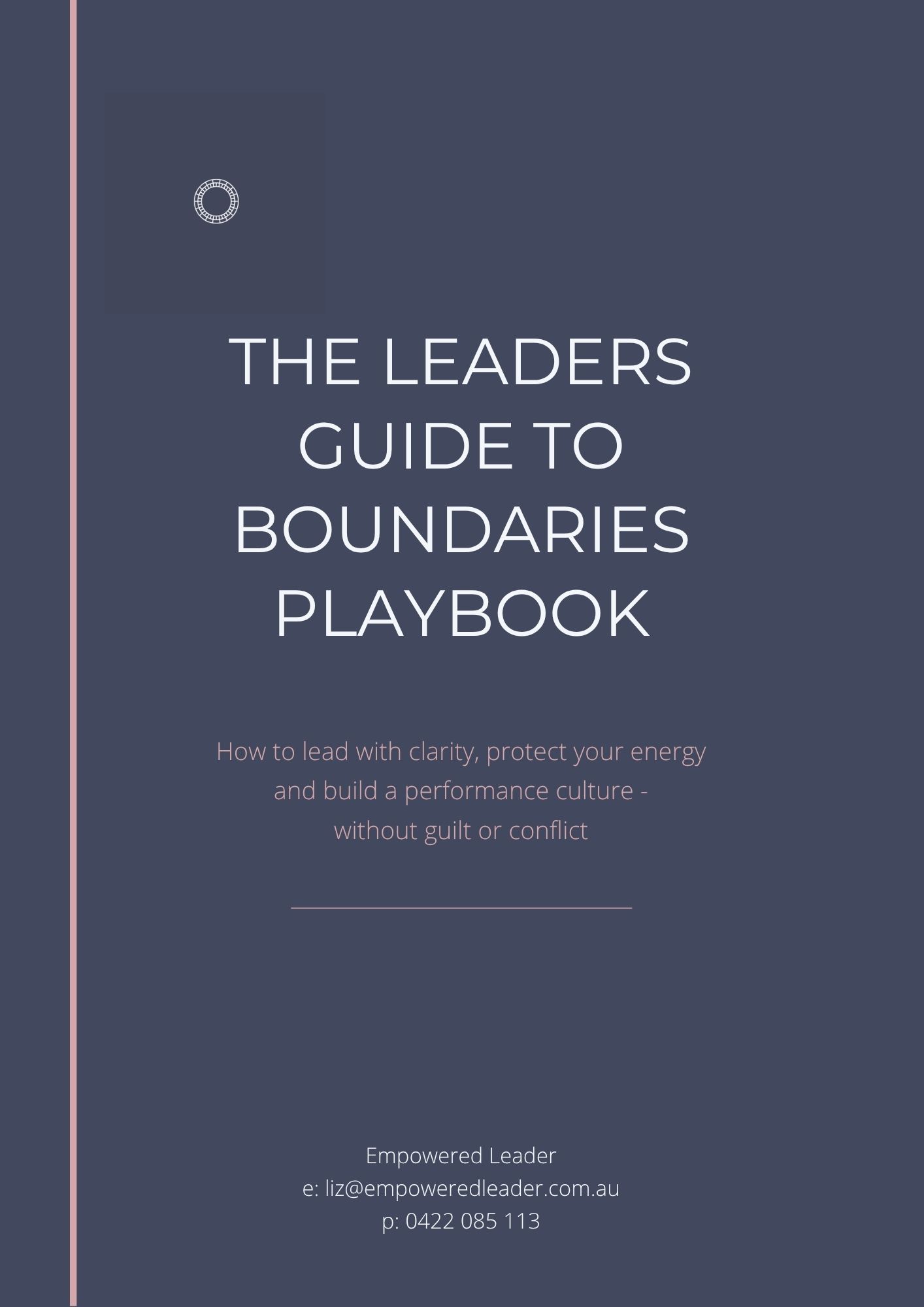 The Leader's Guide to Boundaries Playbook